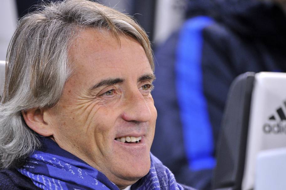 Il sorriso di Roberto Mancini. LaPresse